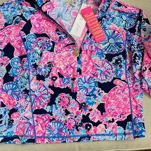 Lilly Pulitzer Crop Luxletic Half Zip